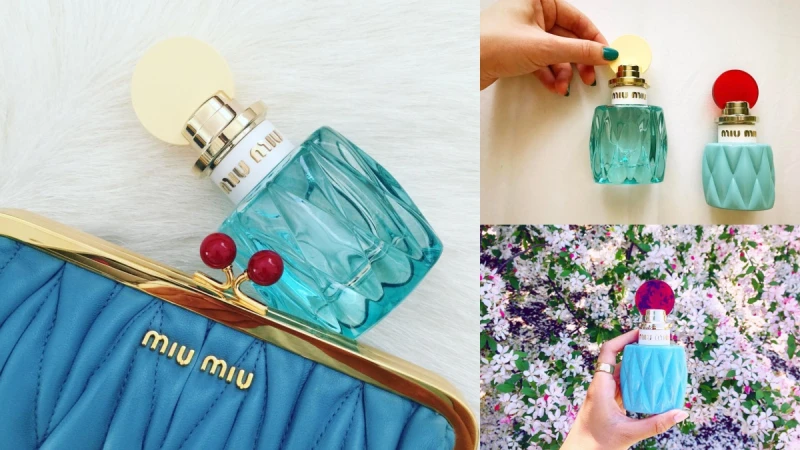 甜美紅圓蓋變成粉嫩鵝黃色！如鑽石般透明耀眼！Miu Miu春日花園淡香精最適合少女的清新花香調