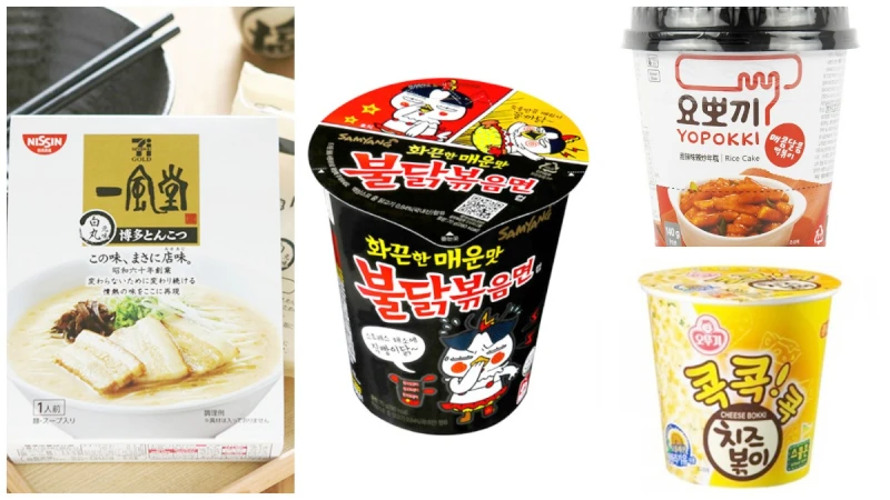 替事務櫃囤糧 秘搜日韓熱門速食麵