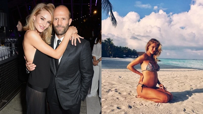 親自掌鏡孕肚照！49歲傑森史塔森將當爸，前「變形女」IG宣布喜訊