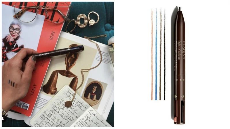 老師好~Clarins 克蘭詩春妝帶大家回學生時代 推出一次滿足四色按鍵式多功能彩妝筆 