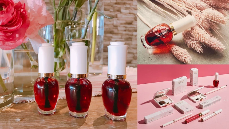 讓兩頰染上粉嫩櫻花色！AYURA 2017春彩這瓶頰彩光透蜜營造透明感的臉紅肌太誘人