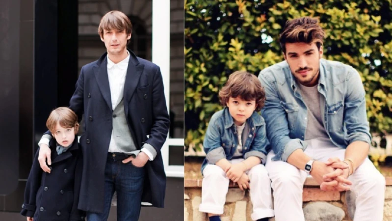 最潮父子檔穿搭,型男養成從小做起