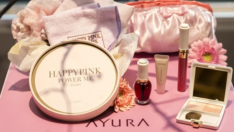 春天就是要粉嫩！沒時間去賞櫻，就用AYURA畫個日系療癒風櫻花粧吧～