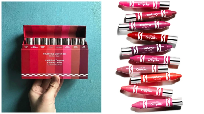 倩碧Vs.美國第一大蠟筆品牌Crayola繪兒樂聯名推出水漾晶凍翹唇筆限定版包裝