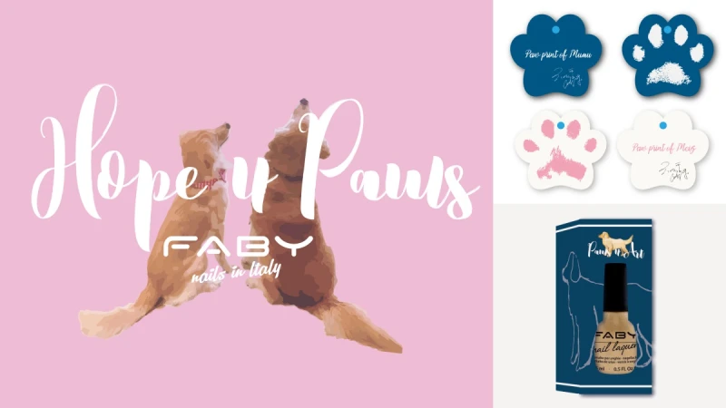 迎接4/30國際狗狗日!FABY X甜心名模王心恬推黃金獵犬特調聯名公益指彩