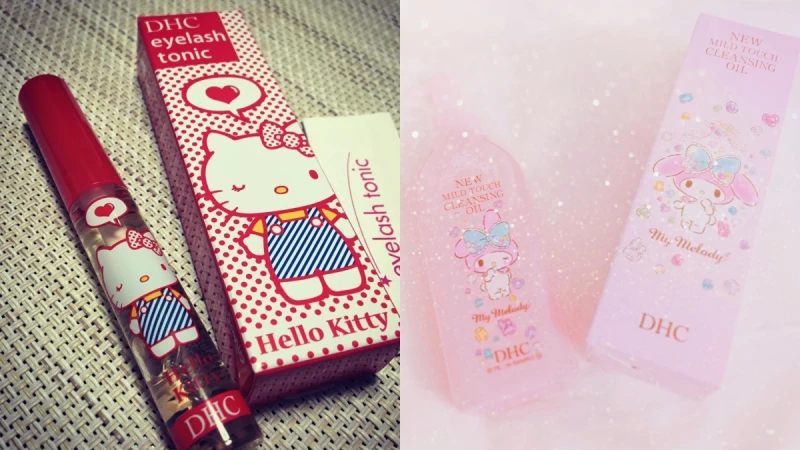 女孩們又要失心瘋！Hello Kitty躍上DHC明星商品睫毛修護液，還有Melody限定版卸妝液