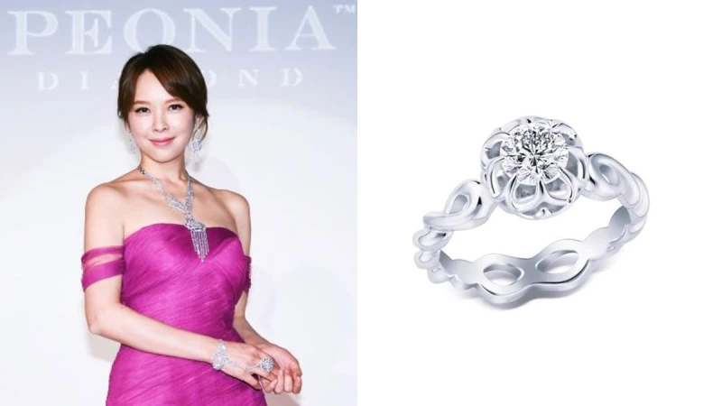 牡丹花88瓣切割法打造鑽石極佳火光！彼愛麗『藤愛』系列兩用戒指、吊墜超百搭