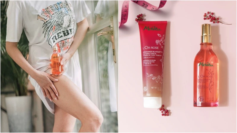 解除浮腫、蘿蔔腿Bye Bye！幫雙腳穿上隱形美腿襪，Melvita粉紅胡椒輕盈美腿雙效露噴了有感的緊實度