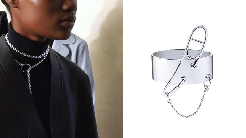 垂墜鉚鍊變身另類搖滾風！愛馬仕春夏銀飾系列Chaîne d’Ancre Punk登場