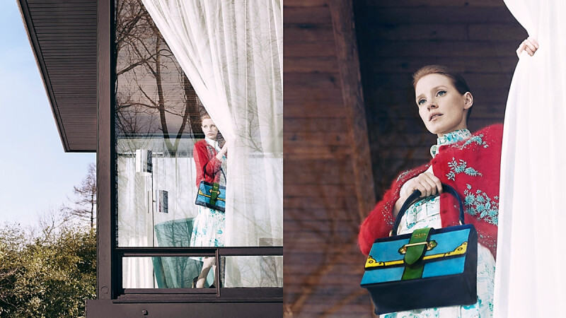 穿越平行時空的另類攝影作品!Jessica Chastain詮釋PRADA 365形象大片