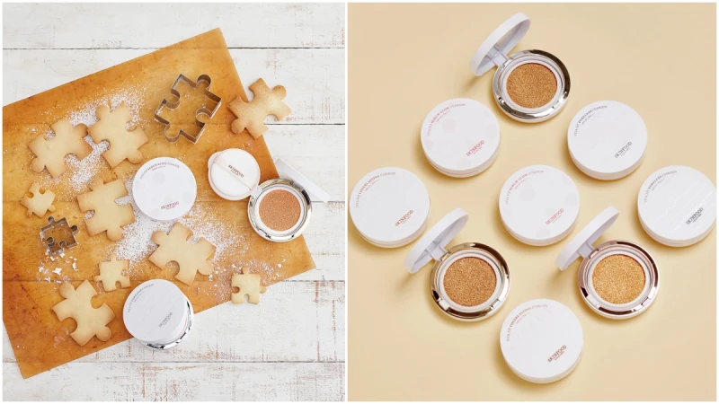 一口氣推出保濕、無瑕、持妝3大系列!SKINFOOD全新維他專屬訂製氣墊,只要3分力輕拍就無比遮瑕