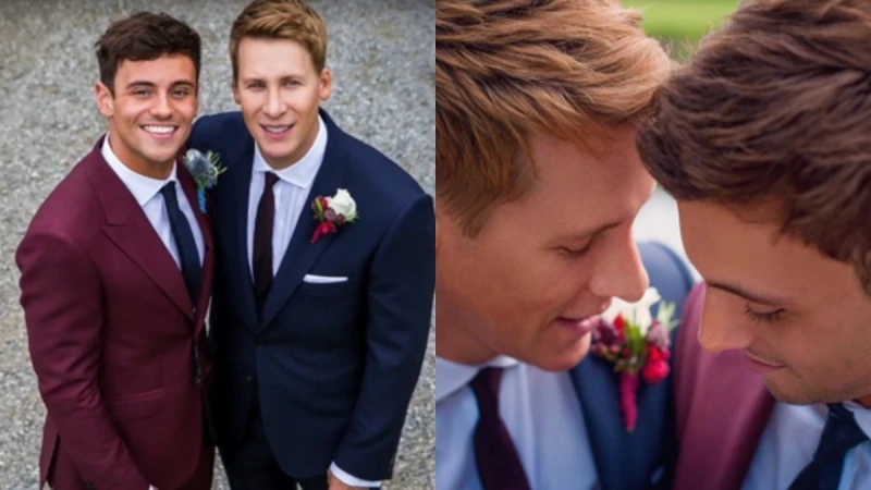 王子與王子的愛情童話!英國跳水小鮮肉Tom Daley與編劇老公超浪漫婚禮影片曝光