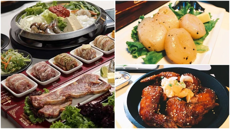 不只豬五花，「八色烤肉」現在也能大口吃牛啦！嫩煎大干貝、海鮮公仔麵...等30道台灣限定新菜單