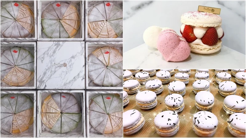 大理石甜點店再加一！新竹BonBon Sweet Dessert&amp;Coffee必點馬卡龍、抹茶千層蛋糕