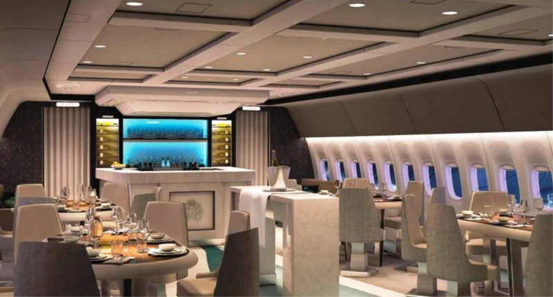 138萬就可登機 世界最大波音777水晶天際一號 把天空變成派對天堂 