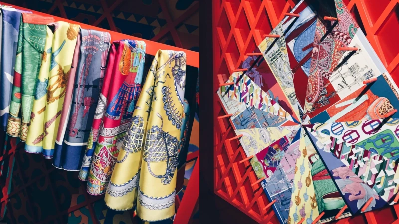 把絲巾圖案變成闖關小遊戲！愛馬仕「Crazy Carré炫舞方巾」北京派對直擊