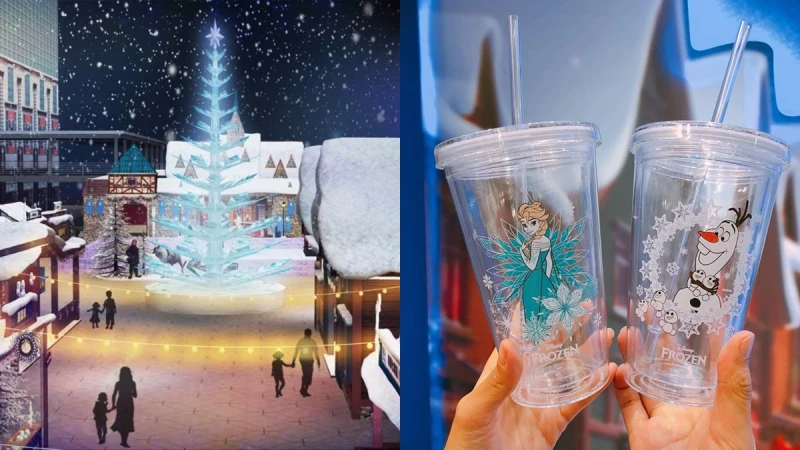 今年一定要衝的12米高冰晶聖誕樹！全球首創「冰雪奇緣主題嘉年華」降臨台北101