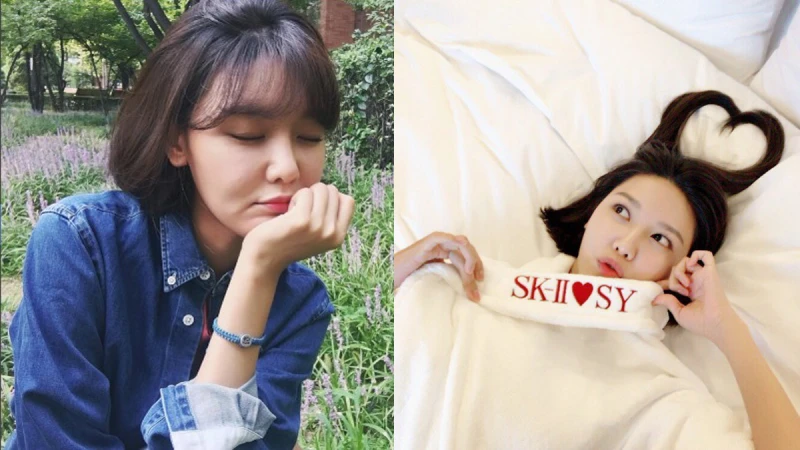 崔秀英展現青春露限量版「改變瓶」的模樣，超～SWAG的！！！