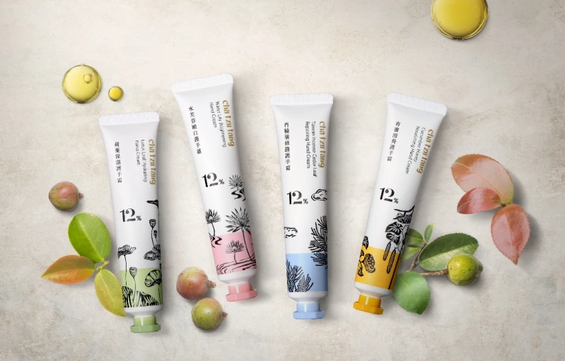 茶園裡的保濕精靈 茶籽堂主題護手霜四款 插畫風格清新可愛