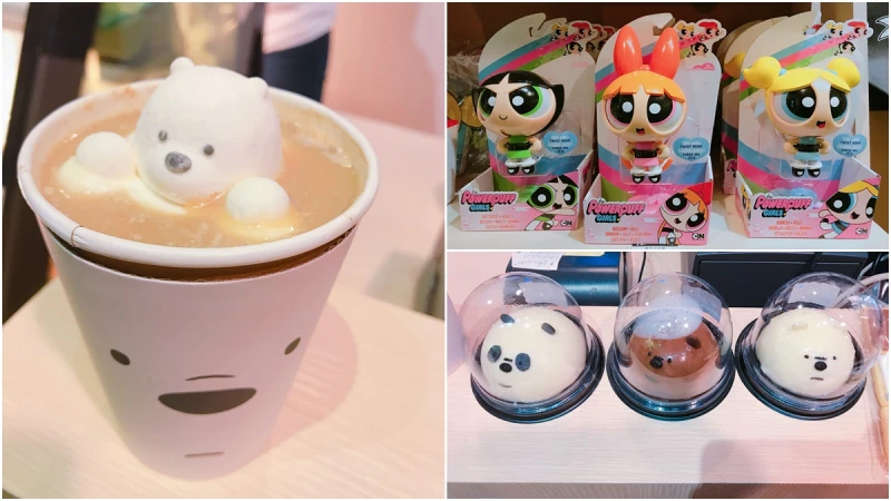 超會ㄉㄨㄞㄉㄨㄞ的熊熊漂浮棉花糖咖啡看了好療癒，全台第一間飛天小女警、熊熊遇見你、探險活寶快閃樹屋在華山登場