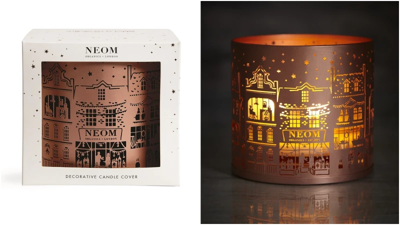 幫香氛蠟燭穿上這件絕美的玫瑰金鏤衣！NEOM把一棟棟英式豪宅妝點成燭衣，還沒點燃就覺得好浪漫