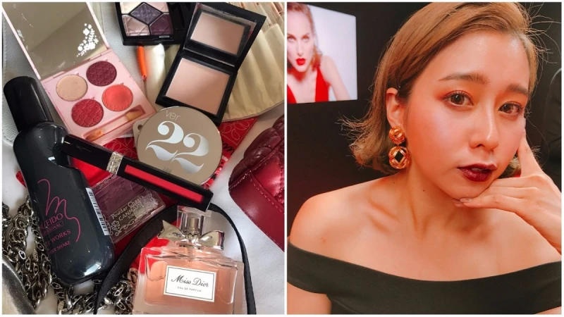 神仙澎髮霧、蘋果光修容、微醺酒紅眼影…IG網紅唐葳的跑趴神器大公開！超實用快速變妝法寶在此～