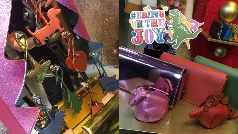 Coach「Holiday系列限定概念店」閃亮登場!客製化彩虹吊牌、恐龍、獨角獸零錢包最推薦