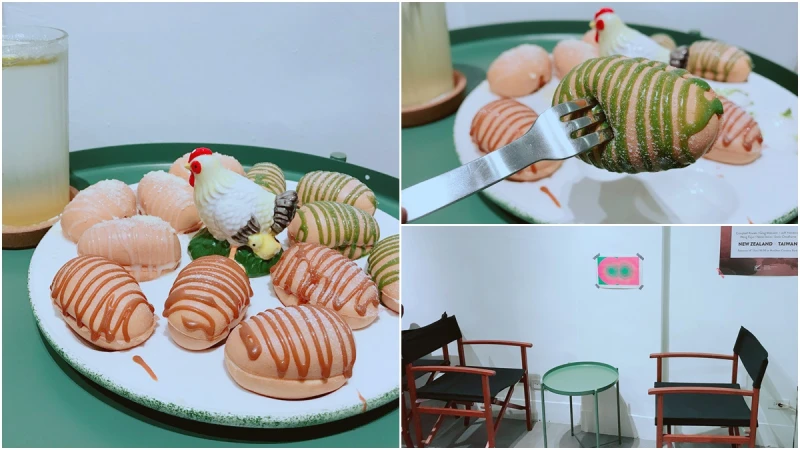 「又扎實又鬆軟這顆雞蛋糕吃起來很不一樣」台中孵雞蛋糕有帕瑪森芝士、抹茶煉乳、焦糖海鹽3種口味