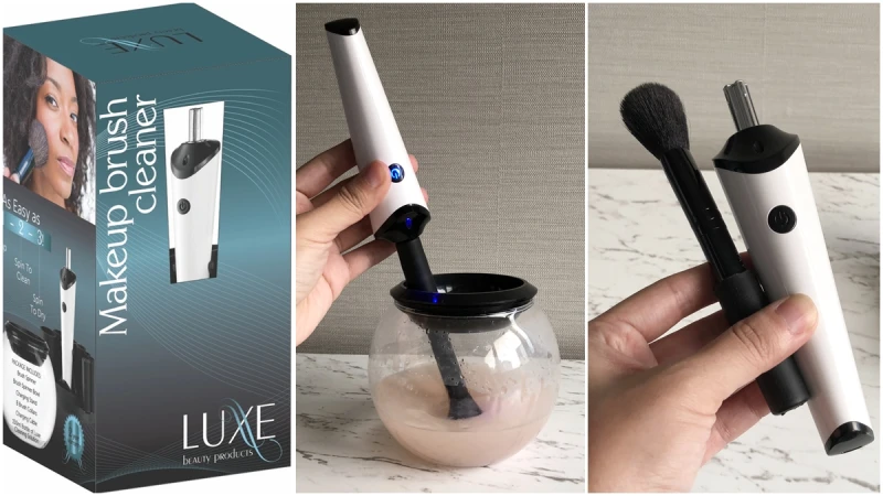 真的是刷具救星，從清洗到甩乾一氣呵成！Luxe電動洗刷機開箱實測，有了它讓刷具不再髒兮兮