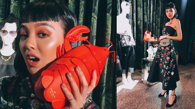 跟著潮模李函香港直擊 Kate Spade 春夏系列腦洞大開的超逗趣龍蝦包！