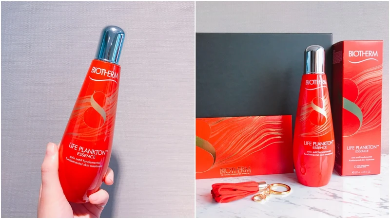 用了8秒就水亮有感的藍色奇蹟水換上正紅包裝！碧兒泉推出奇蹟活源精露新年瓶在北、中、南限量開賣囉