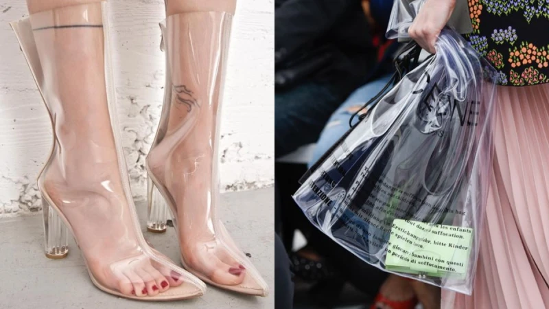 風雨都不怕！讓清澈的透明塑料材質給你嶄新的時尚層次！