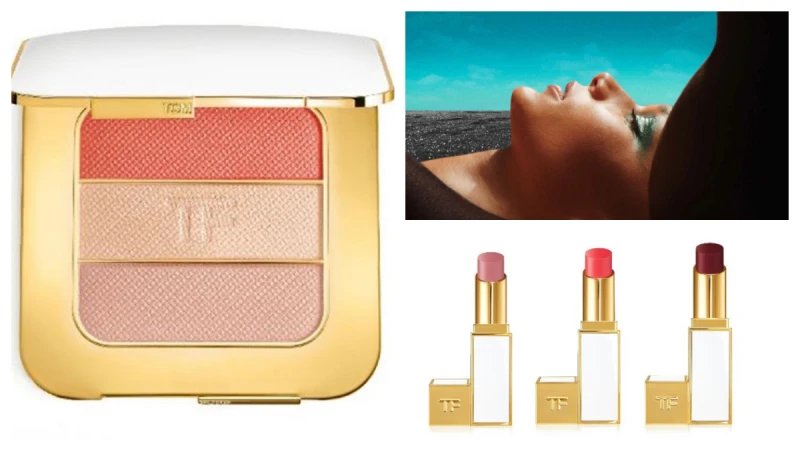 就讓渡假的光澤映在臉頰上吧！TOM FORD太陽輕吻限量輪廓頰彩盤 #NUDE GLOW奶油質地與自然感性色彩搭配 打造美暈的光澤與紅潤！