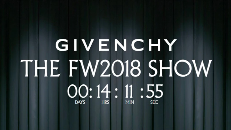 【Live】線上看！GIVENCHY 2018秋冬大秀，將在3/4下午5點登場
