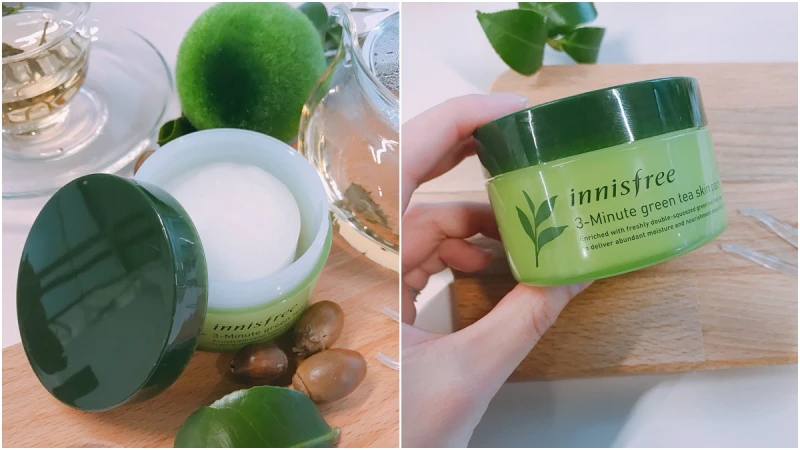 小小一片妝前敷3分鐘立馬有感!innisfree超熱賣的綠茶系列全面升級,再推出「3分鐘綠茶保濕面膜」