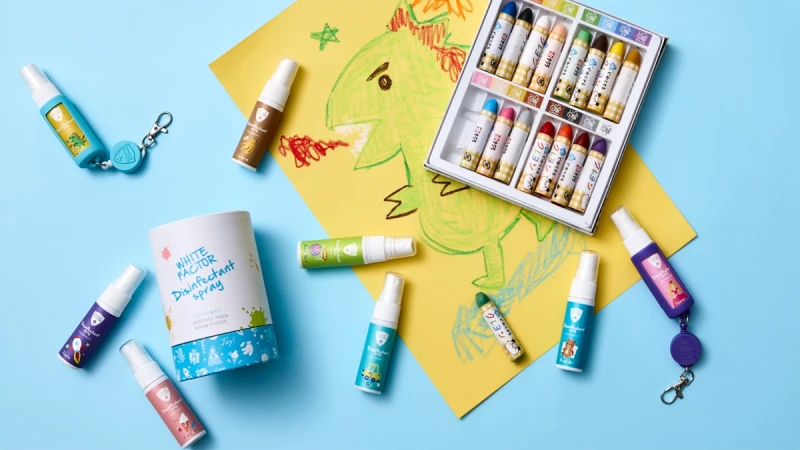 少女媽媽包裡必備！白因子廣效性消毒抗菌液加入可愛「學字書」插畫 讓寶貝更愛洗手消毒