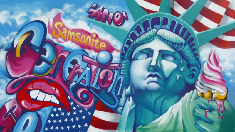 周末就來打卡拍美照！Samsonite攜手台灣塗鴉大師ANO打造30米巨型城市塗鴉牆