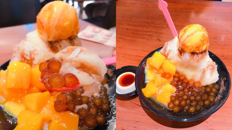 台北101也有思慕昔了!撒上滿滿芒果、珍珠餡料超澎派, 101門市獨家「海洋之心芒果雪花冰」登場