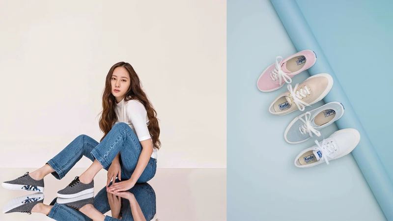 小清新必備的超輕盈好朋友！Keds全球代言人Krystal清爽演繹夏日新系列