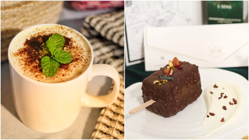 品嚐下午茶還可以到試香空間來聞香！RF荷那法蕊跟東區最夢幻的無聊咖啡聯手推出「5 SENS微金風格甜謐下午茶」