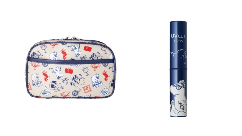 嚕嚕米控這個旅行組一定要入手！ORBIS把極緻抗陽潤色護唇膏收到有著嚕嚕米塗鴉的可愛化妝包，再推出旅行限定組
