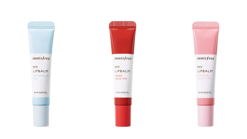 不只能紅潤唇色還有淡淡的清新茶香!innisfree把洛神、玫瑰、蜜桃茶打造成11色「午茶甜心潤彩護唇膏」