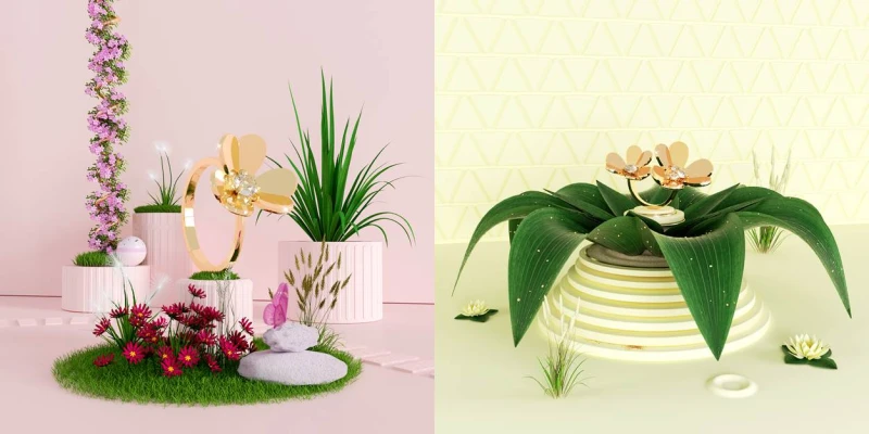 梵克雅寶Frivole小花綻放金璨魅力