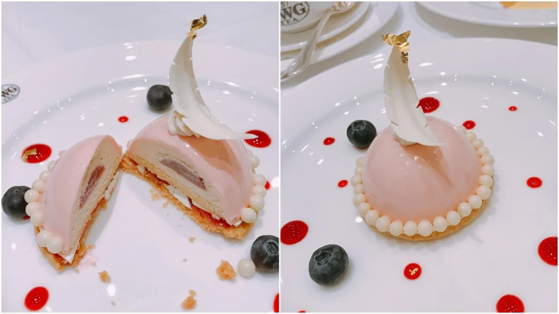 「頭頂有金箔純白羽毛、脖子還戴上一圈珍珠項鍊」TWG tea推出母親節限定套餐，衝著這道玫瑰荔枝慕斯也要來吃