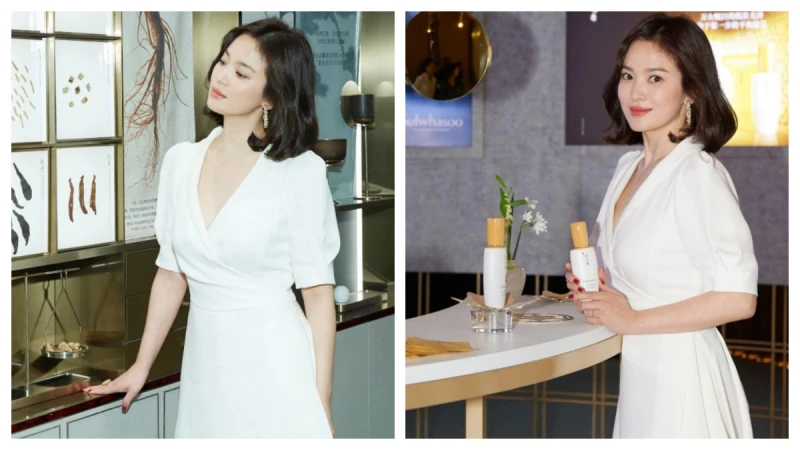 仙氣動人滿溢著幸福光采！雪花秀代言人宋慧喬優雅現身上海活動！