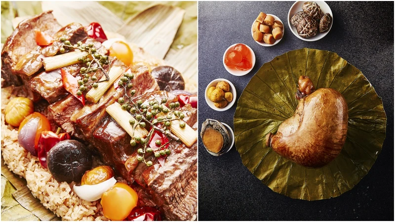 這顆鮑魚八寶福袋粽竟然有一般粽子的4倍大！端午節就是要大吃特吃粽子特輯