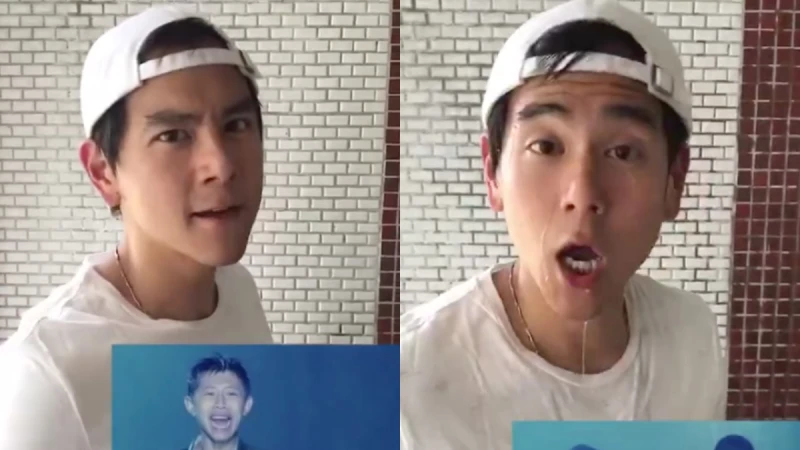 這影片太甜太毒了！彭于晏重現電影告白橋段，萌喊「我喜歡你」被潑水