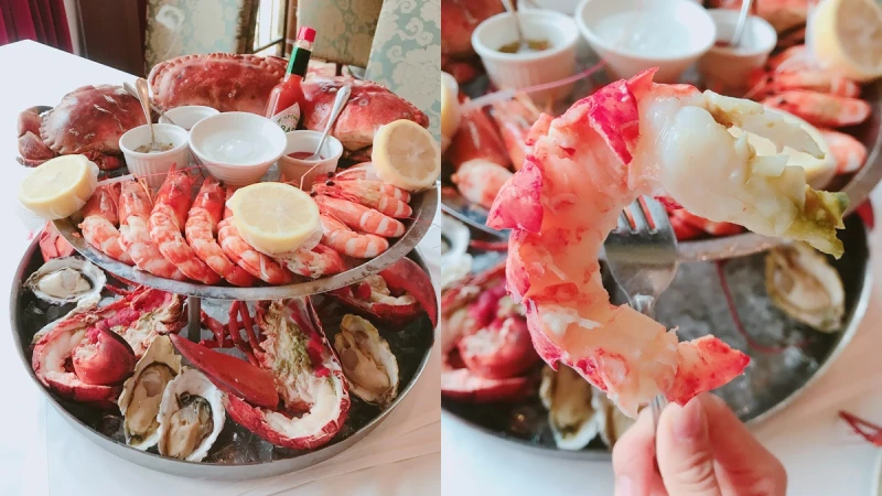 海外直送波士頓活龍蝦、滿出來的霸王蟹膏、高級海鮮塔！Lawry’s打造CP值超高海陸大拼盤