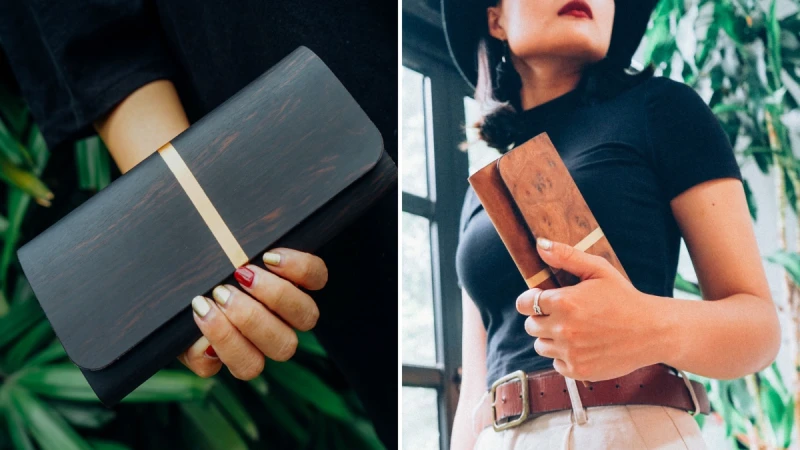 將大自然之美納入手中-「樹革蒔繪長夾」