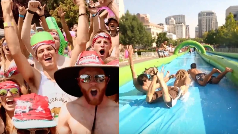 170公尺的巨型滑水道就在高雄愛河！《海尼根世界城市滑水道》8/10登場，10天限定全場免費開放